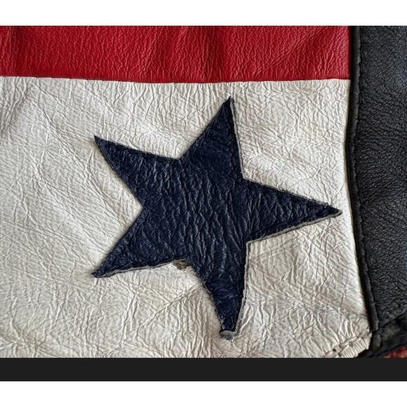 Vintage Wilsons Leather American Flag Vest - Size Large - New With Tags - Picture 6 of 6